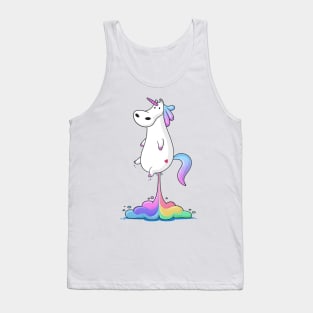 Rainbow Unicorn With Heart LGBT Pride Tank Top